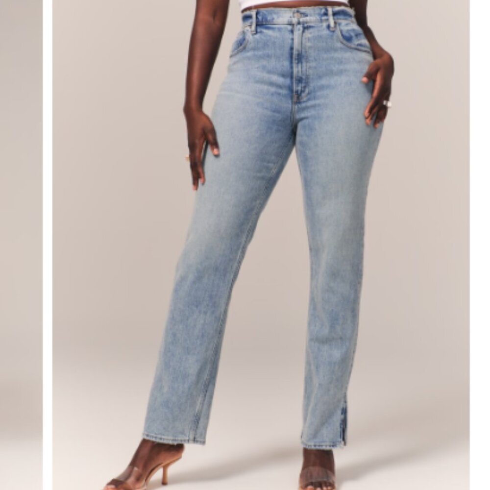 Abercrombie & Fitch - The Slim Straight Ultra High Rise - Picture 2 of 12